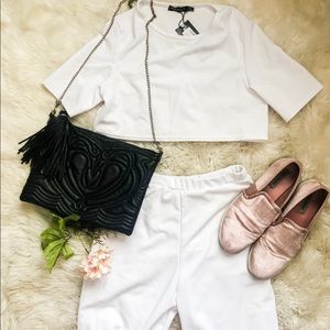 Crop top and pant set